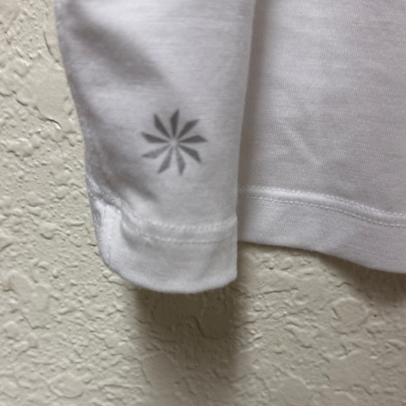 ATHLETA White With Ease Short Sleeve Tee Size Medium - Picture 5 of 10